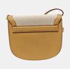 [Pre-Owned] Kaia Gold Logo Flap Leather Saddle Bag - Excellent #1GNG1QG