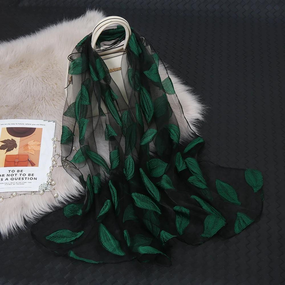 

Горячая Распродажа Шелковый Шарф Женский Летний Легкий Шарф Шаль Однотонная Бандана Пляжная Органза Газовая Кружевная Ажурная Шаль Мусульманские Хиджабы