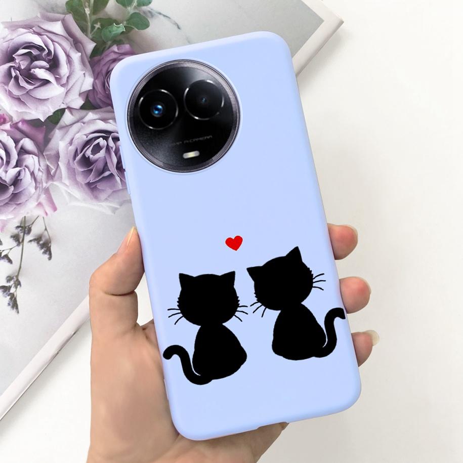 Shockproof Case For Realme 11 5G / Realme 11X Phone Cover Fashion Girls Soft Silicone Funda For Realme11 11 X 2023 RMX3785 Coque