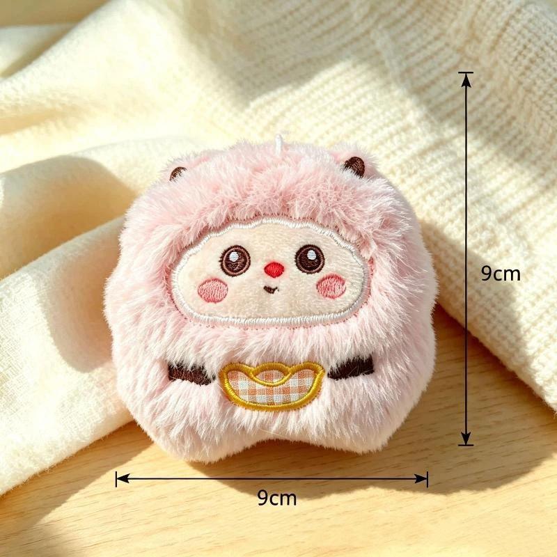 Pp Cotton Little Sheep Plush Keychain Soft Comfortable Cartoon Animal Stuffed Doll Backpack Decor Gifts For Kids Girls