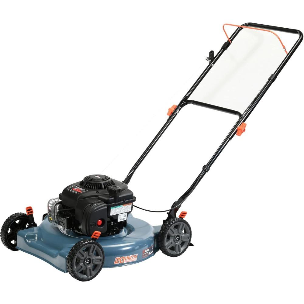 Benzin-Rasenmäher mit 4-Takt-Briggs & Stratton-Motor, Seitenauswurf, 5-stufige Einzelrad-Höhenverstellung