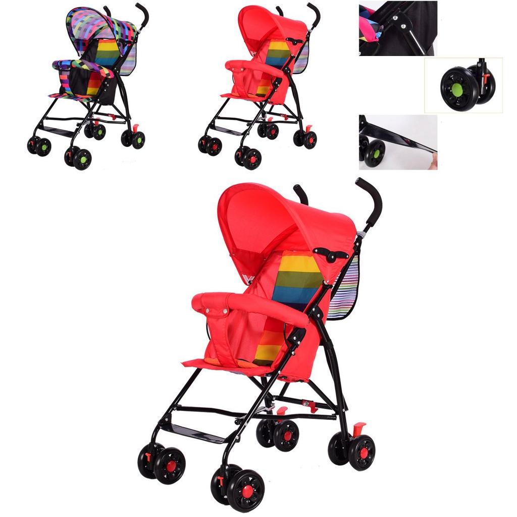 Convenient Collapsible Baby Stroller Lightweight Umbrella Pushchair For Infants
