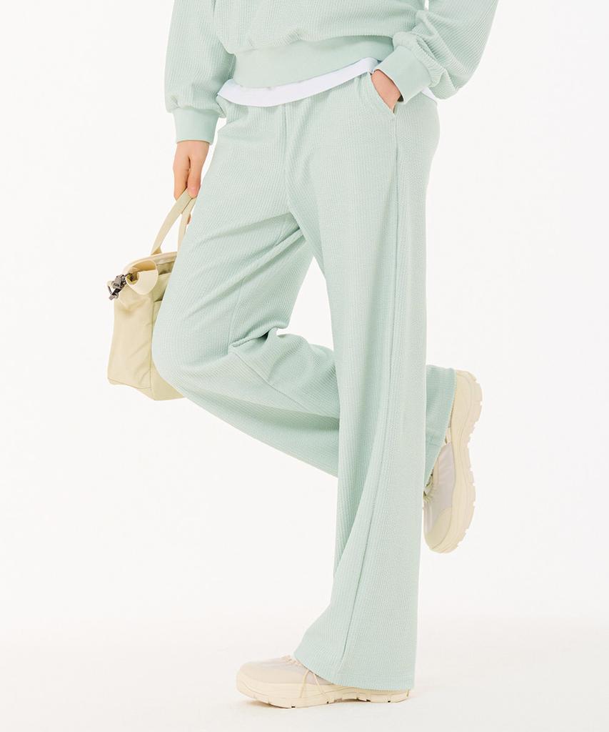 CHASECULT Women'S Ribbed Wide Elastic Pants-Farg7264B0S