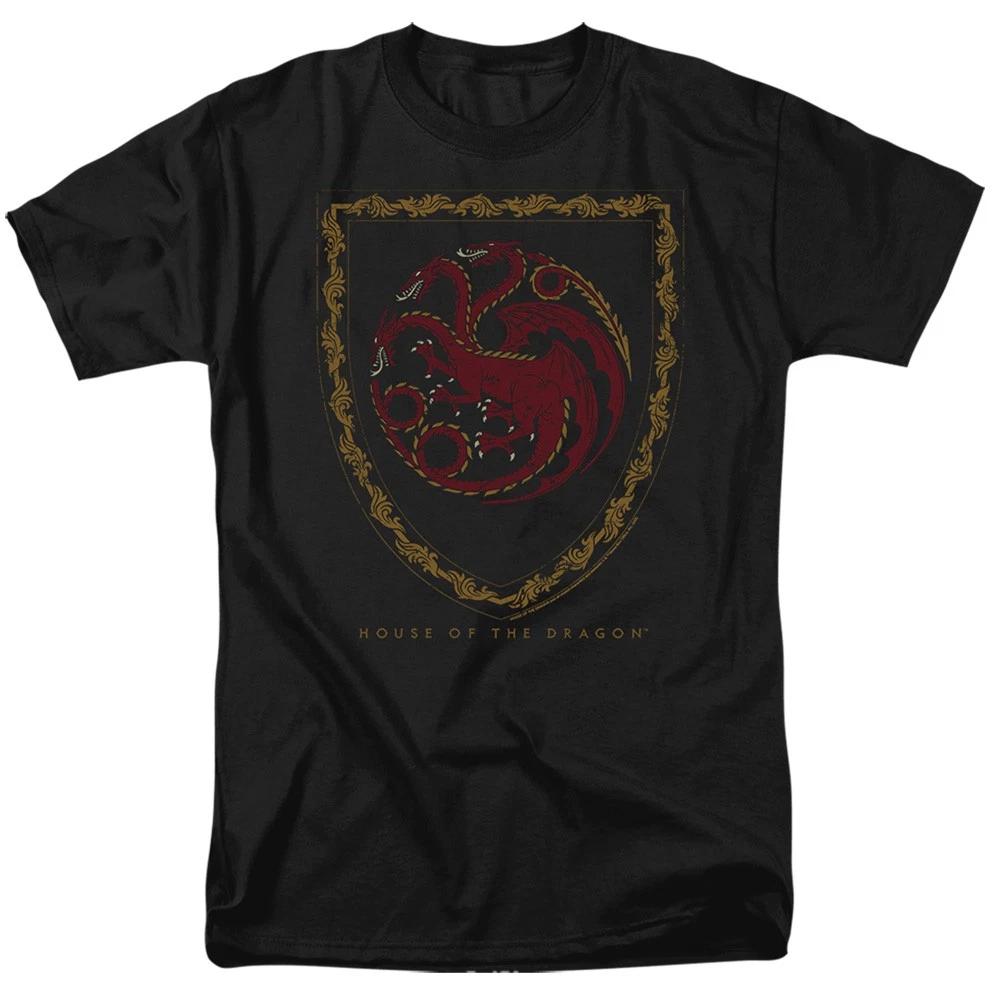 House Of The Dragon - Dragon Shield Vintage Dark - Adult Unisex T-Shirt - Black L