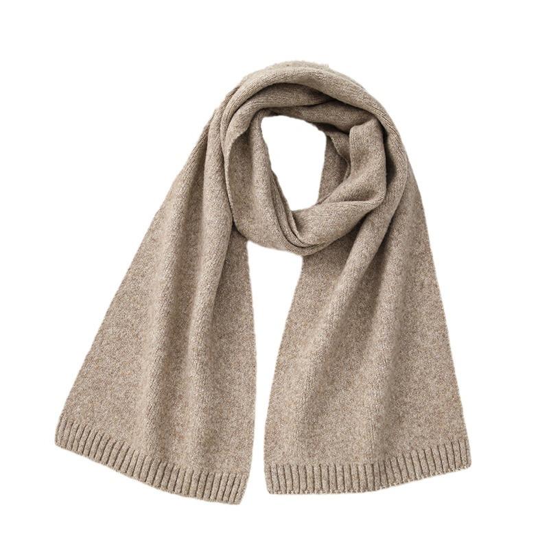 

Women Scarf Cold Weather Thermal Neck Wrap Casual Outfit Scarf Solid Color Thickened Warm Knitting Scarf XWJ109 175x25cm
