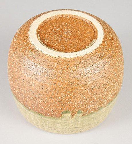 Sento Senga Pottery Iga ware rice container, glass glaze, 11-05