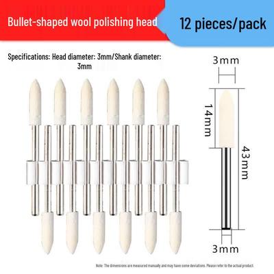 VRK Wool Felt Bullet Polishing Bit Set