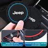 Car Silicone Coaster Anti-Slip Car Water Cup Mat Auto Accessories For Jeep Grand Cherokee Wrangler JK Renegade Gladiator Compass AKO1