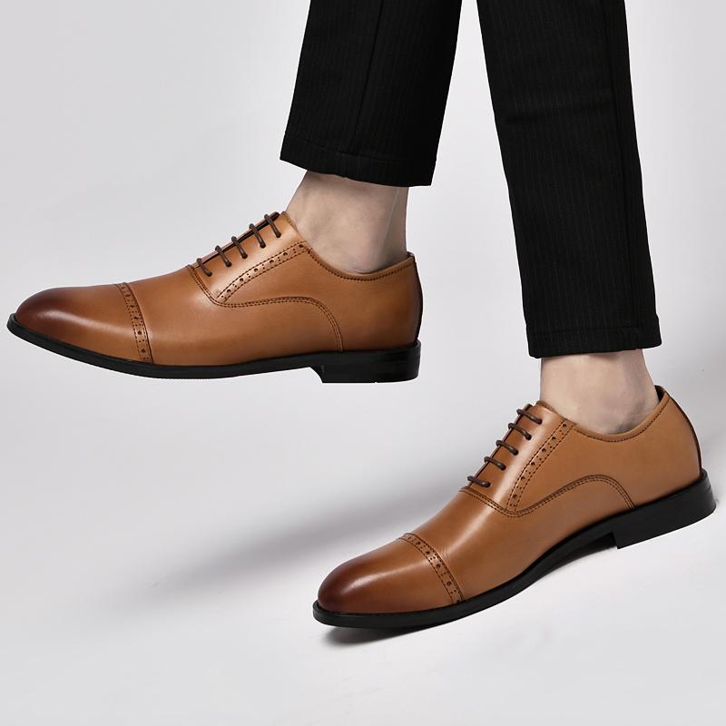 Italia Luksusmerke Mote Menn Fritidssko Sko Menn Ekte skinn Slip-on Formelle sko Håndlagde sko for menn