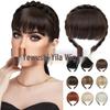 Europe America Wig with Integrated Bangs and Braids Headband - Seamless White Invisible Hairpiece for Top of Head Replacement