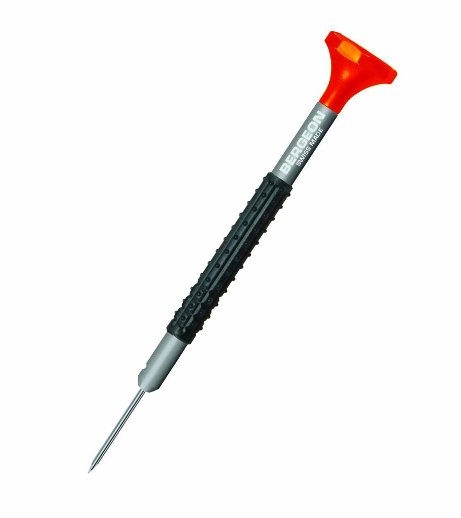 Bergeon 55-604 6899-S10 Watch Repair Kit with Rotating Stand, 10 Ergonomic Screwdrivers, 10 Tubes, and Spare Blades