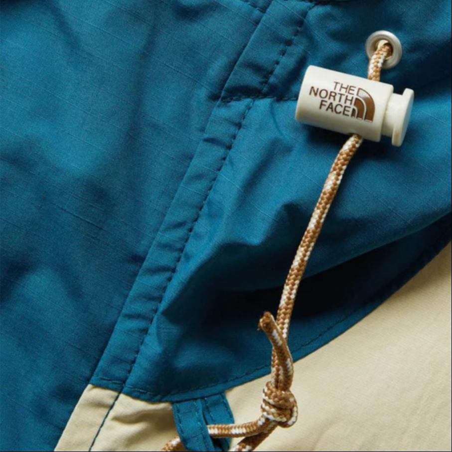 THE NORTH FACE Low Fi Hi Tek Outdoor Hiking Waterproof Windbreaker Jacket Women's Blue Coral/Gravel NF0A7ZYT-IVY