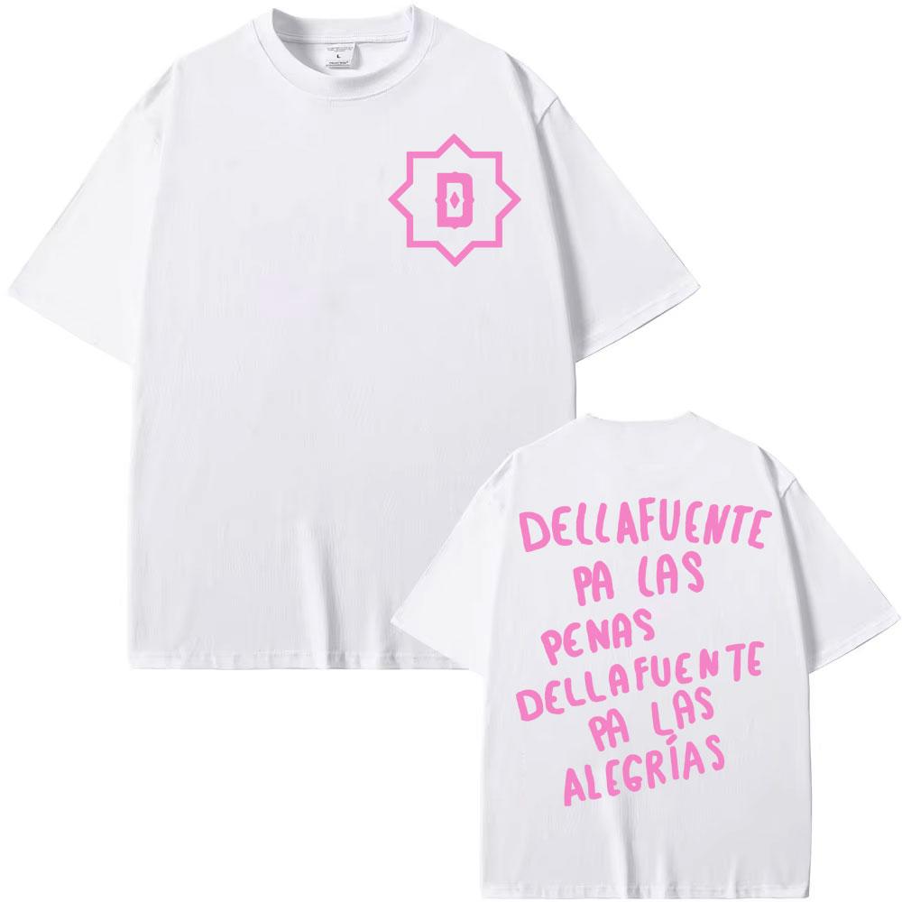 Rap Singer Dellafuente Pa Las Penas Dellafuenate Pa Las Alegr Í As Printed Tshirt for Men Vintage Highquality Tshirt