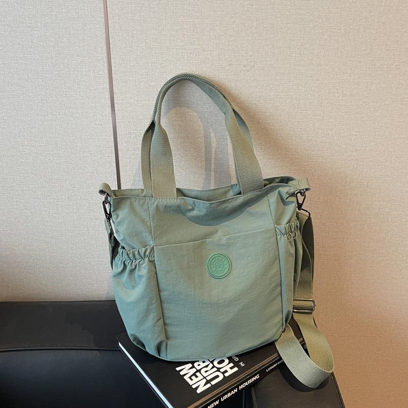 Canvas bag Lazy wind messenger bag Summer new large-capacity bag Women's shoulder tote bag