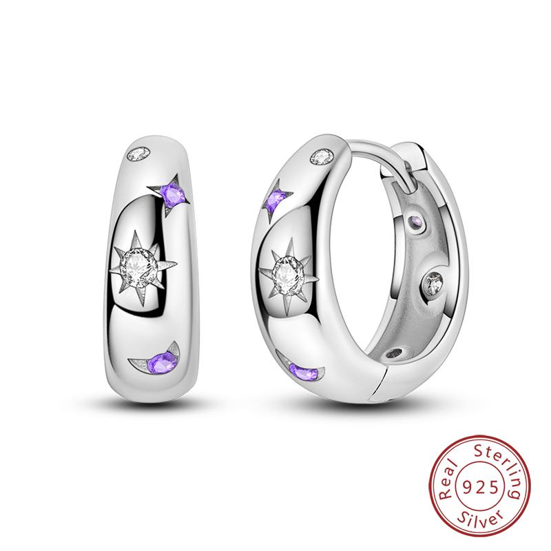 Real 925 Sterling Silver Colorful Dragonfly Butterfly Animal Earrings For Women Exquisite Birthday Anniversary Jewelry Gifts