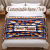 Fantasy Adventure Theme Soft Blanket Personalized Custom Name Text Print Warm Blanket Home Sofa Bedroom Decor