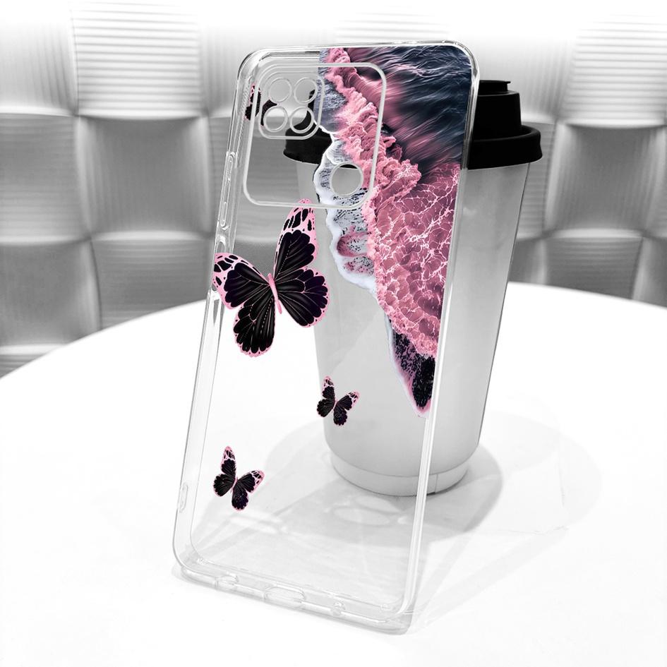 For Xiaomi Redmi 10A Case Popular Flower Bowknot Soft Clear Silicone Phone Cover For Xiaomi Redmi 10A Sport Funda Redmi10a Shell