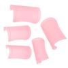 5Pcs Flute Membrane Protector ABS Traditional Chinese Instrument Accessories DM‑01Pink