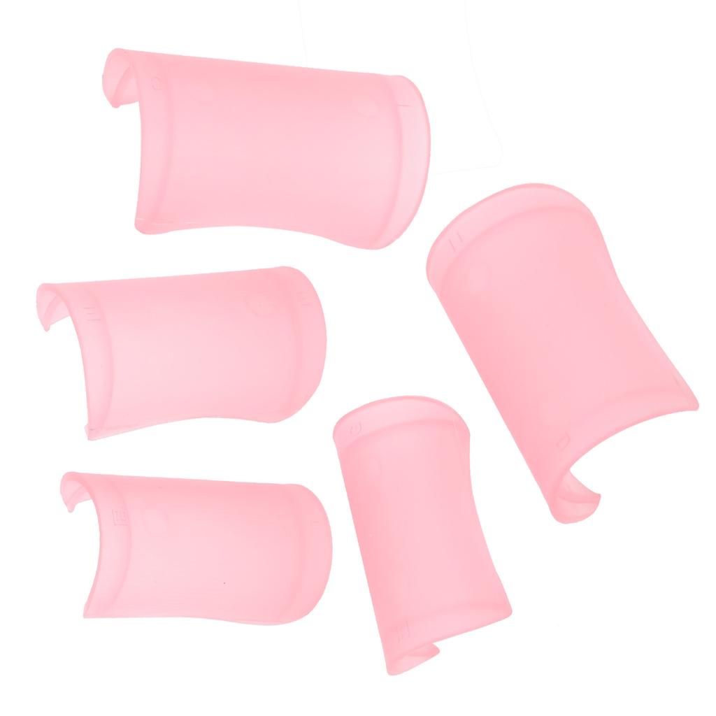 5Pcs Flute Membrane Protector ABS Traditional Chinese Instrument Accessories DM‑01Pink