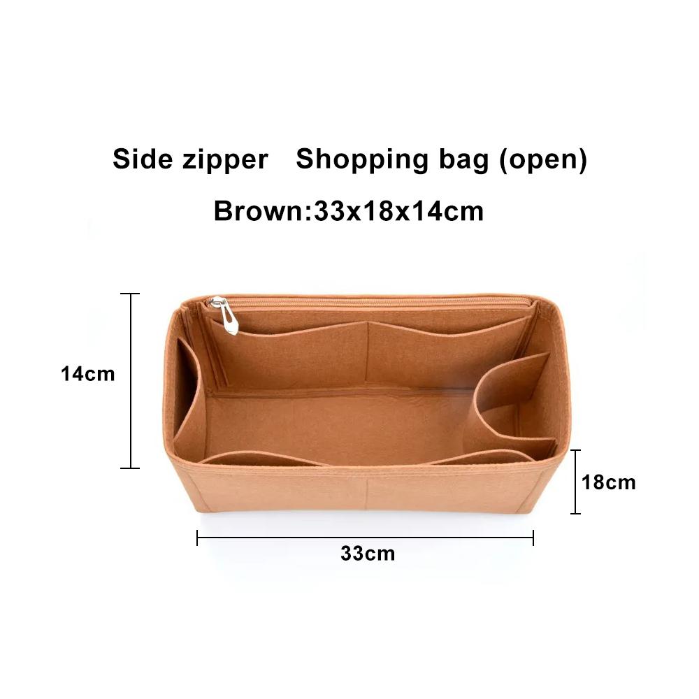 Large Ultra-light Travel Tote Bags Organizer Makeup Storage Bag Felt Insert Bag Organizer Custom Size Insert Bags for Phone Case