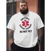 Europäische Größen Herren Übergröße Grafik-T-Shirt , Atmungsaktiv & Locker sitzend für Frühling/Sommer, Alltags-T-Shirt | Shirt mit entspannter Passform | Bequeme Kleidung