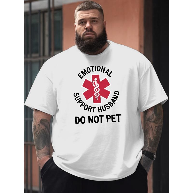 Europäische Größen Herren Übergröße Grafik-T-Shirt , Atmungsaktiv & Locker sitzend für Frühling/Sommer, Alltags-T-Shirt | Shirt mit entspannter Passform | Bequeme Kleidung