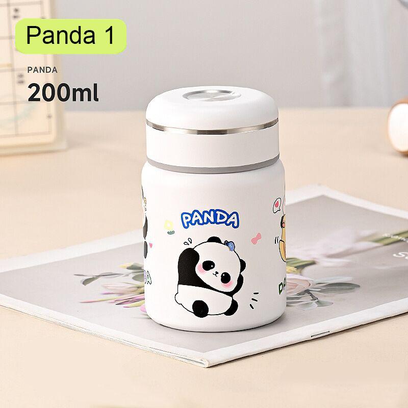 

Термобутылка из нержавеющей стали 316 200 мл Мини термос Бутылка для воды Милый панда Термостакан Термокружка для кофе Термос для воды 200ml