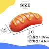 PetGround Dog Toys Sausage Chew Rubber Medium Large Dogs Dog Toys Stress Relief Teeth Brushing Dog Toys Unbreakable Durable