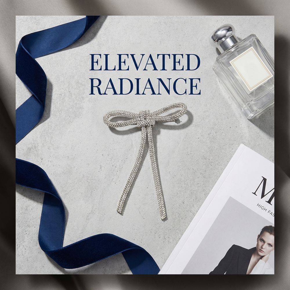 Funkelnde Kristall Schleife Broschen Elegante Mode Anzug Zubehör Geschenk Strassstein Anstecknadel Damen