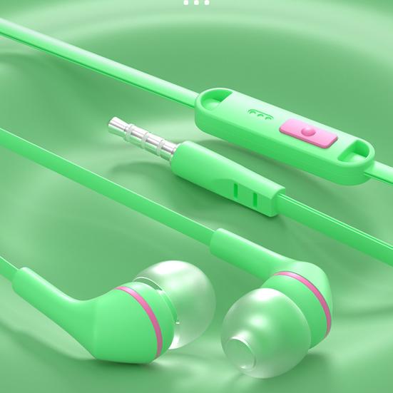 Wired Earphone In-ear Universal HiFi Stereo Noise Reduction Headphone with Cartoon Cat Ear