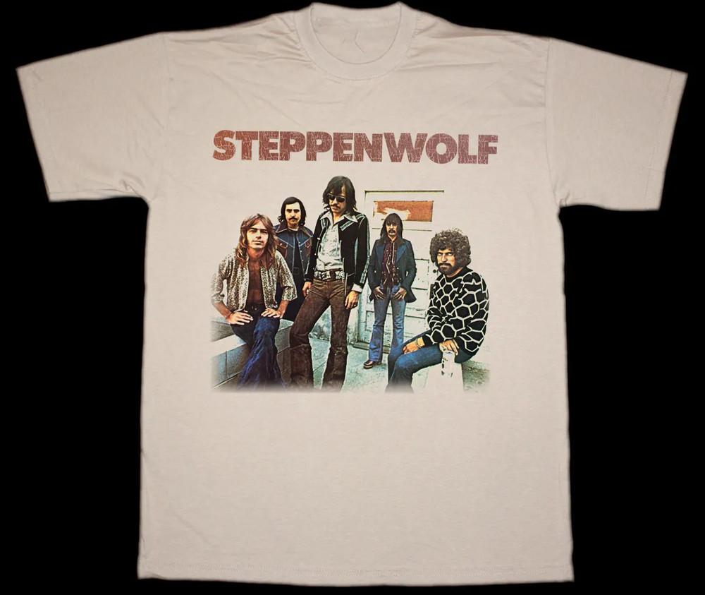 SALE Vtg Steppenwolf Band In Tour Cotton White Men Women Full Size Shirt Unisex T-Shirt XXXL
