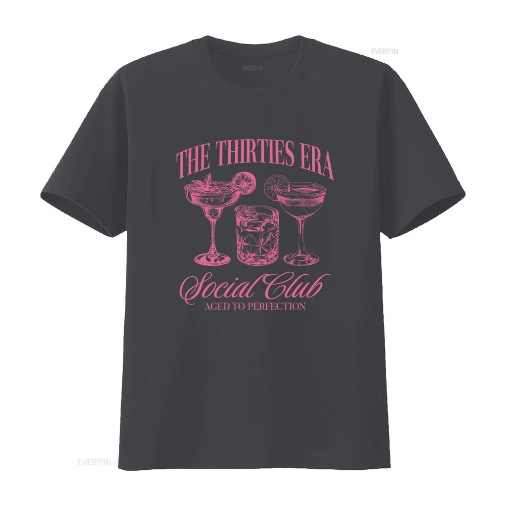30th Birthday T Shirt for Her In My Thirties Era Social Club Aged to Perfection 30s vintage Washed Unisex Soft homme fashion