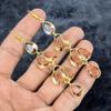 Morganite Gemstone Handmade 925 Sterling Silver Jewelry Earring 3.82" M-2987