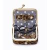 Square Kiss Lock Coin Purse PU Leather Small Item Bag Elegant Leather Jewelry Bag  Ring