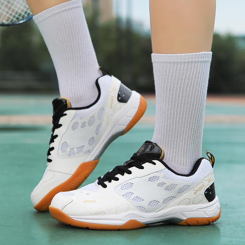 Men's and Women's Lightweight, Comfortable, Non-Slip, Shock-Absorbing and Wear-Resistant Professional Badminton Training Shoes