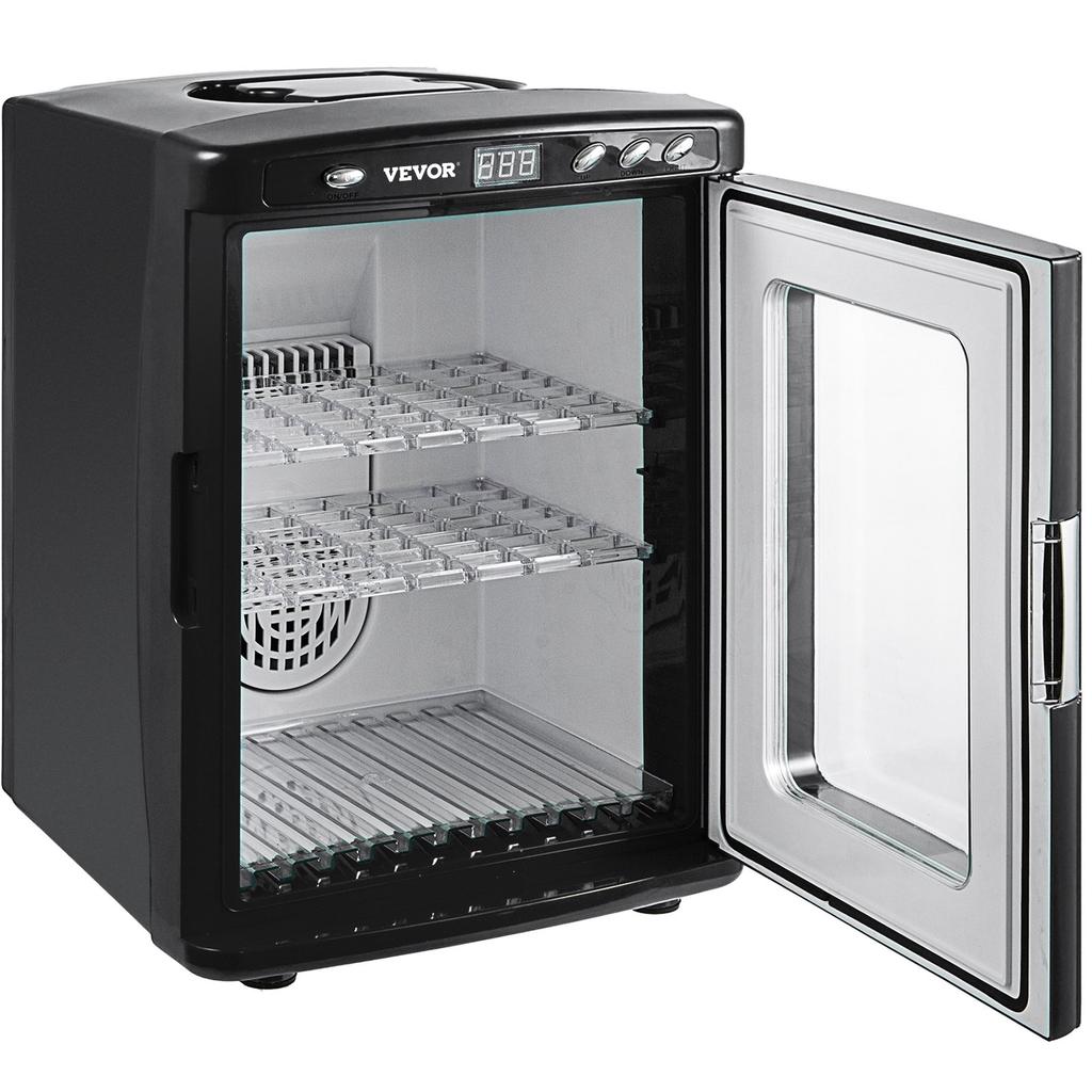 VEVOR Black Reptile Incubator 25L Scientific Lab Incubator Digital Incubator Cooling and Heating 5-42 Degrees C Reptile Egg Incubator 12V/110V Work
