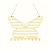 Wall Mounted Jewelry Organizer Space Saving Necklace Holder Butterfly Jewelry Rack  Home Decoration