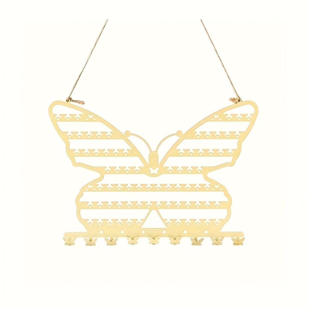 Wall Mounted Jewelry Organizer Space Saving Necklace Holder Butterfly Jewelry Rack  Home Decoration
