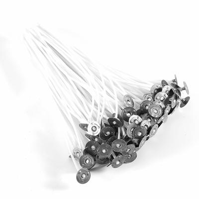 100 Pezzi Stoppini Pre-Cerati per Fare Candele Candele Tealight 15 cm di lunghezza