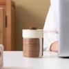 TLAKEHO Portable Ceramic Travel Tea Cup