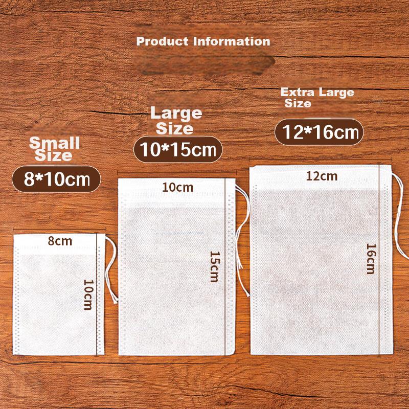SHUANG YU Tea Bags, Spice Bags, Herbal  Bags, 100 Non-Woven Filter Bags, Disposable Marinade And Soup Bags, Decoction Bags