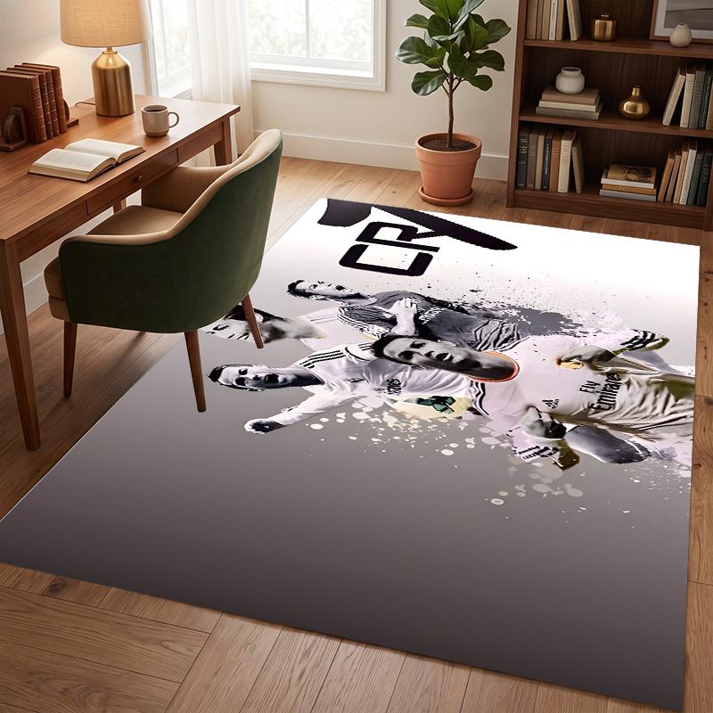 Cr7 (37) Office Rug Elegant Floor Rug for Office Living Room Bedroom and Indoor Home Spaces