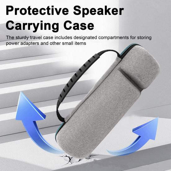 Portable Speaker Storage Bag Zipper Closure Shockproof Impact Resistant Speaker Carrying Case for JBL Flip 5/6/7