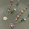 Multicolor Charm Beaded Chain Necklace Versatile For Work Parties Everyday Fashion