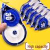 Correction Tape for Students, Drop-Proof, 30m, Large Capacity, Economical, Seamless, Smooth, Silent White-out.