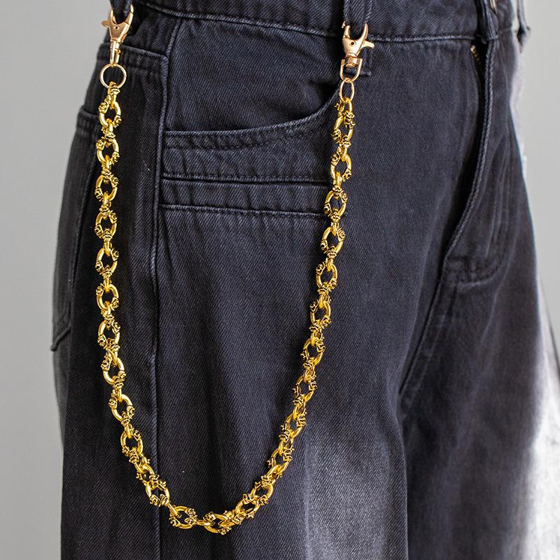 Metallkette Hüftkette Halskette Armband High-End Trendig Cool Personalisiert Jeans Kette Modeaccessoires