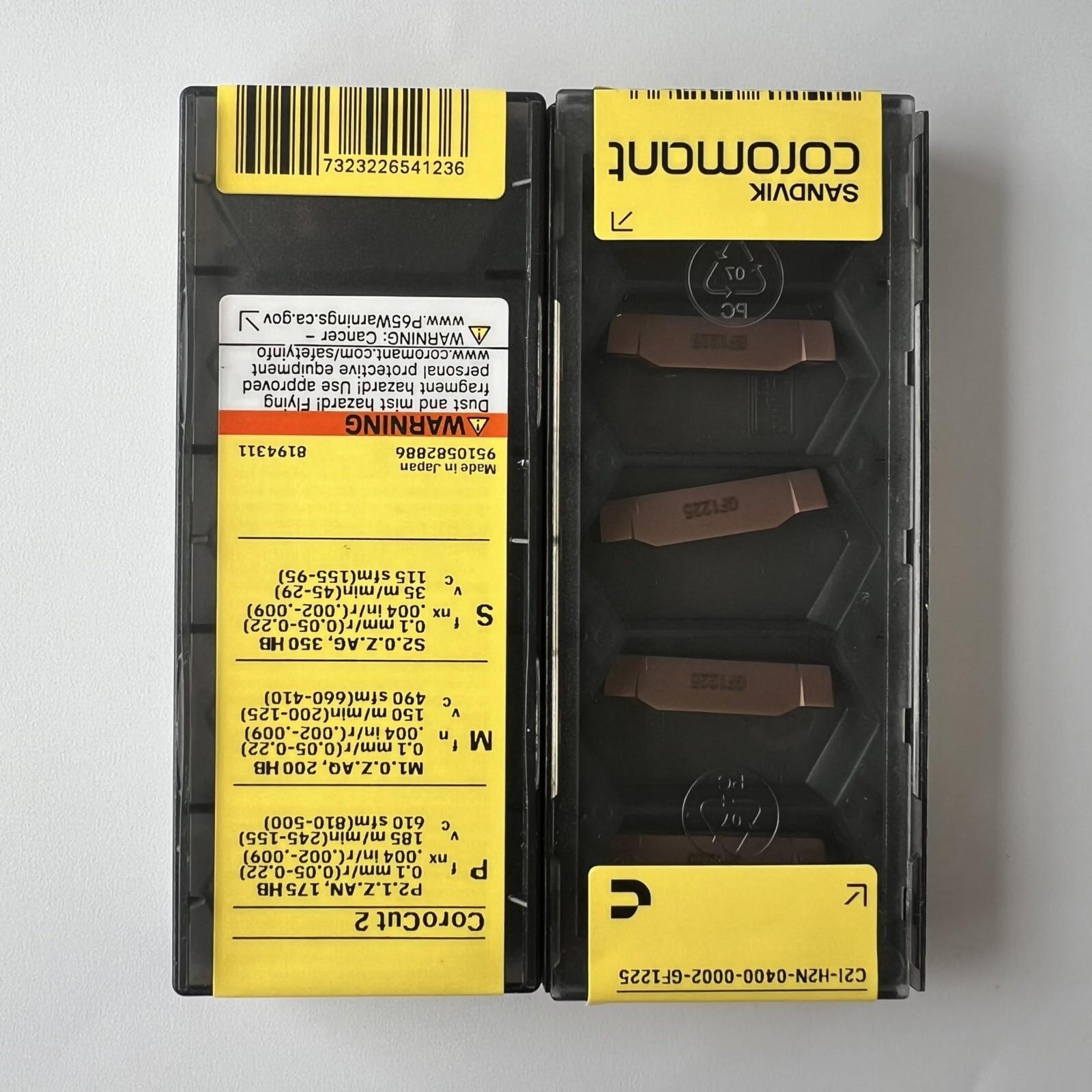 

SANDVIK / C2I-H2N-0400-0002-GF 1225 / Original Swedish hard alloy blade 5 Pcs