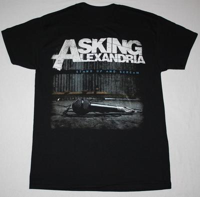 ASKING ALEXANDRIA STAND UP AND SCREAM Cotton Black T Shirt S5XL AG836 Unisex T-Shirt