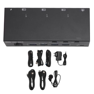 USB3.0 HD Multimedia Interface KVM Switch 2 Monitors 3 Computers 4K At 60Hz HD Multimedia Interface