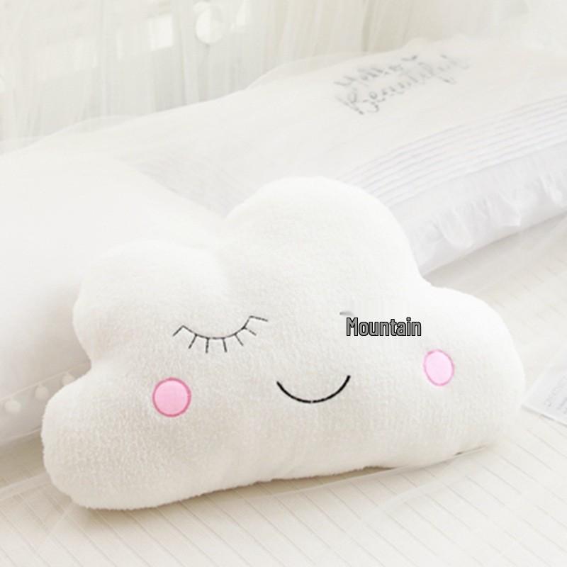 InSky Series Throw Pillow Plush Toy: Cloud, Moon, Raindrop, Star - Sofa Cushion & Kids' Room Decor